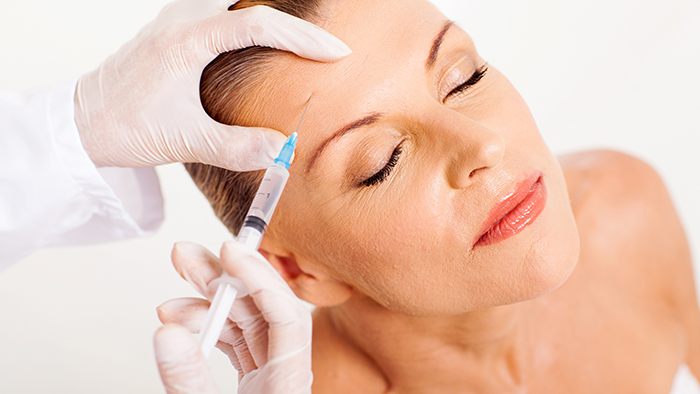 woman being given an injection