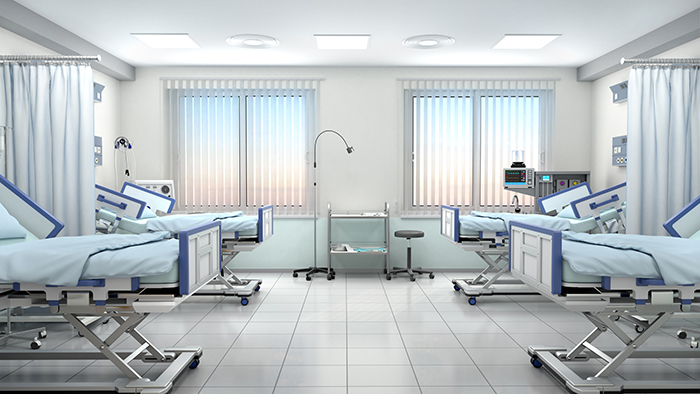 empty hospital beds