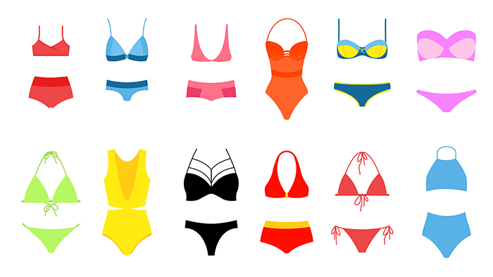 selection of bikinis