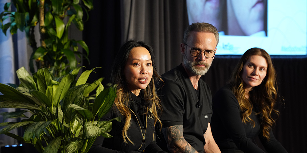 Zanetti, Dr. Ellis, and Hennessey present the Energy Device Masterclass at Medical Spa Show 2025 in Las Vegas.