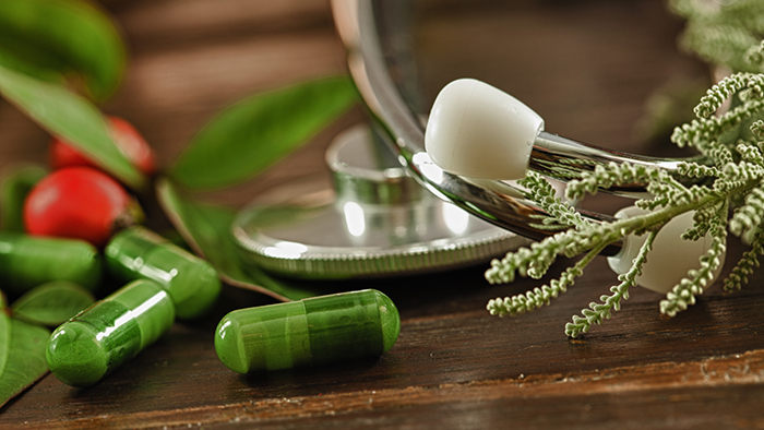 Herbal medicine with dropper bottle