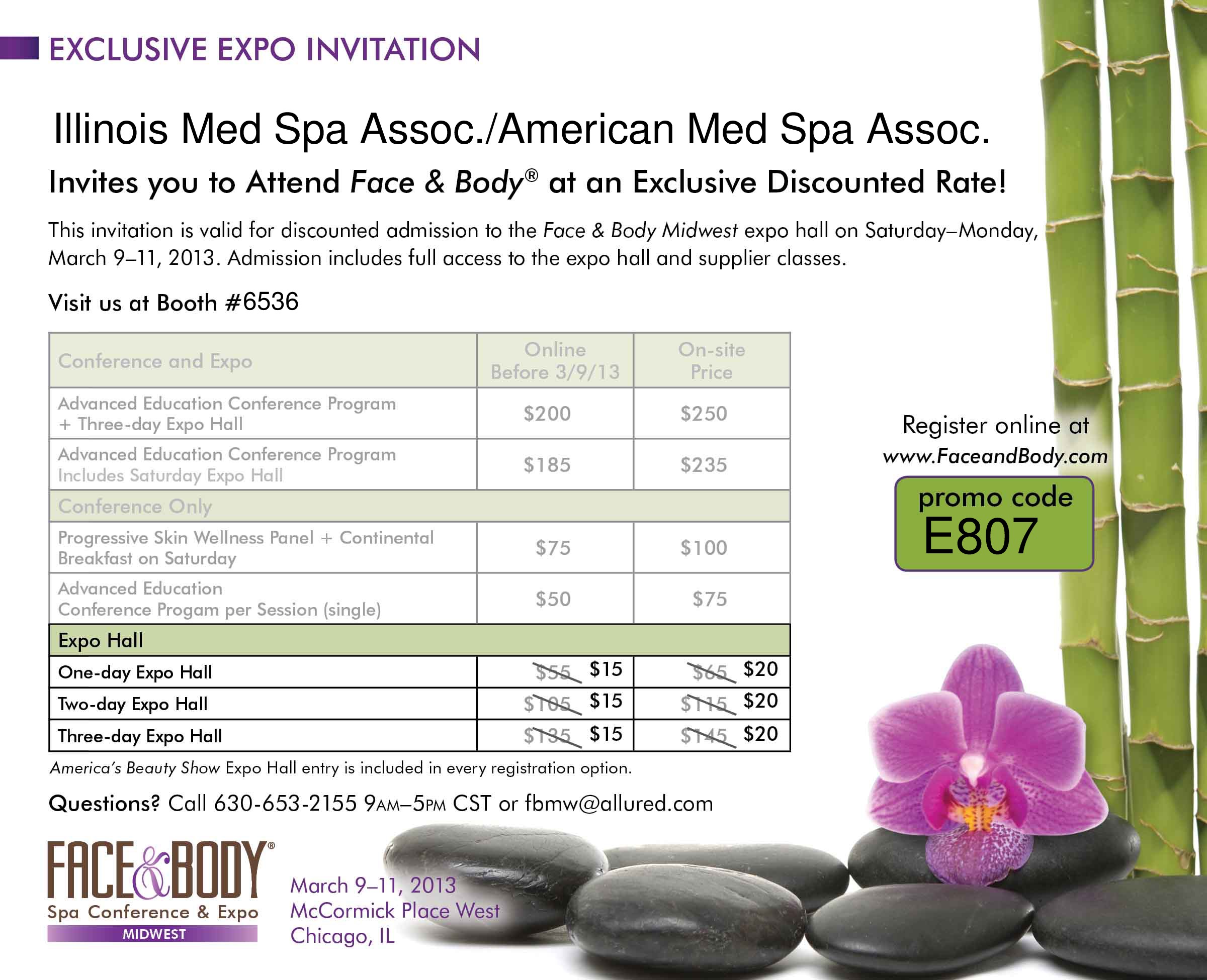 Face&Body Show Invitation Face&Body Show Invitation