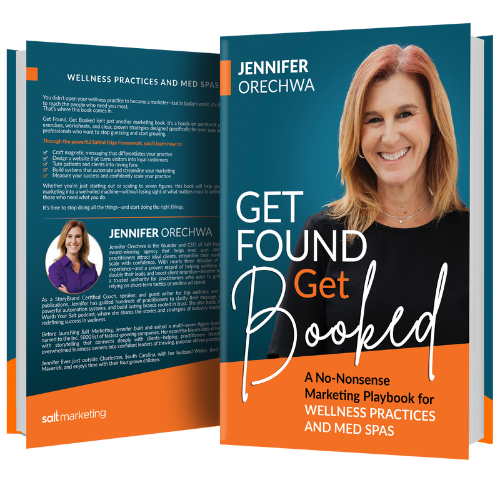 Get Found Get Booked by Jennifer Orechwa; front and back cover.