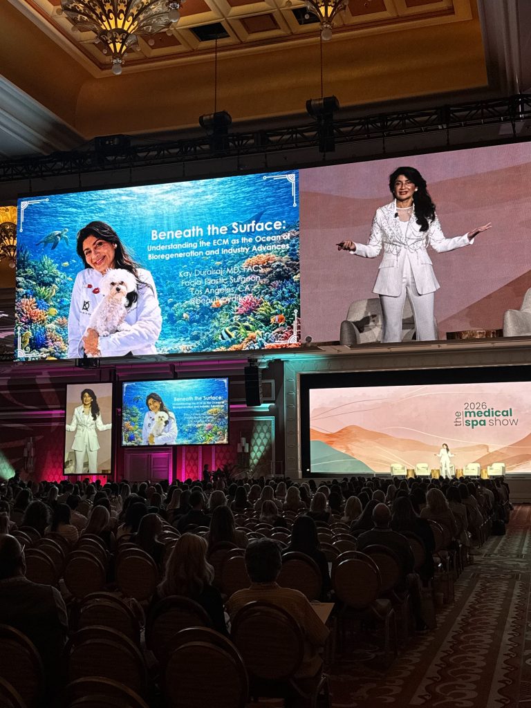 Dr. Kay Durairaj presents at Medical Spa Show during General Session.