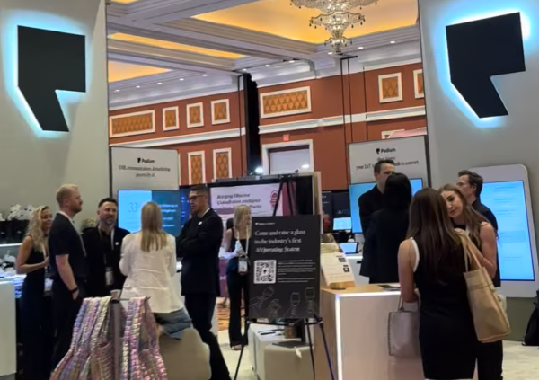 Podium booth at Medical Spa Show